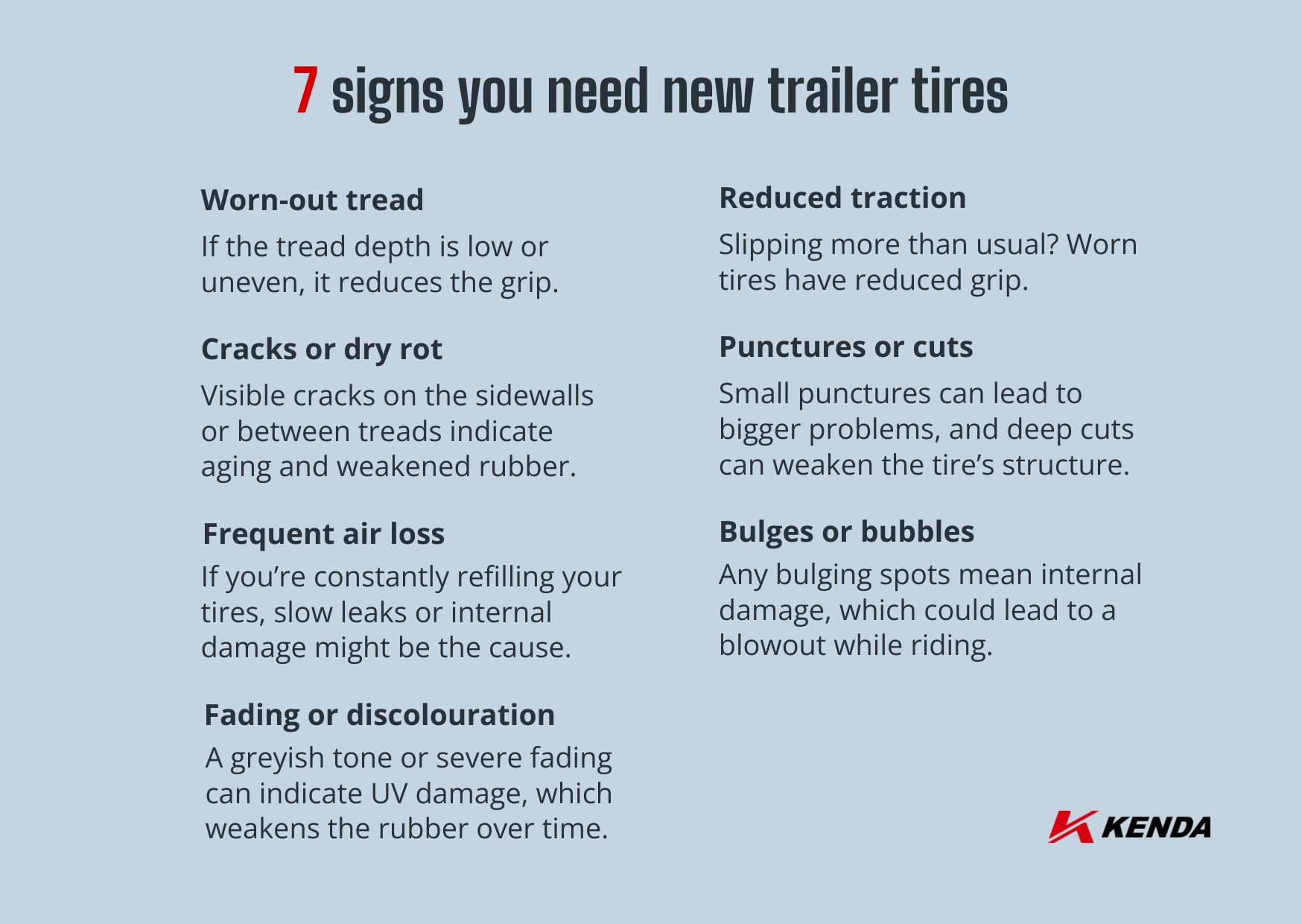 Taking care of trailer tires (148 x 105 mm) Taking care of trailer tires (148 x 105 mm)