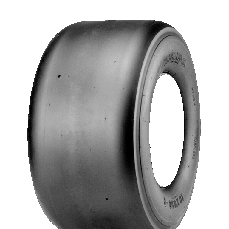 Smooth utility tire for landscaping and turf care. The KENDA K402 offers lateral stability, long wear, and gentle traction.