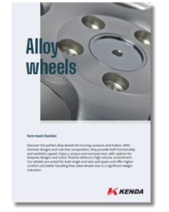 Front page of the KENDA alloy wheel catalogue